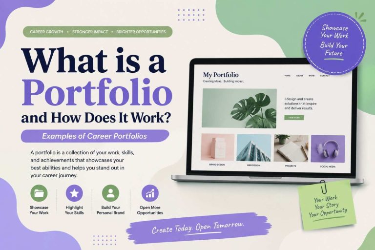 What is a portfolio and how does it work? [Examples of career portfolios]